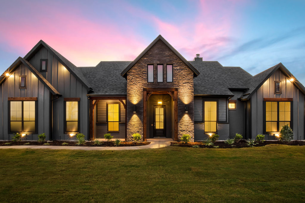 Dark Modern Farmhouse Exterior 2