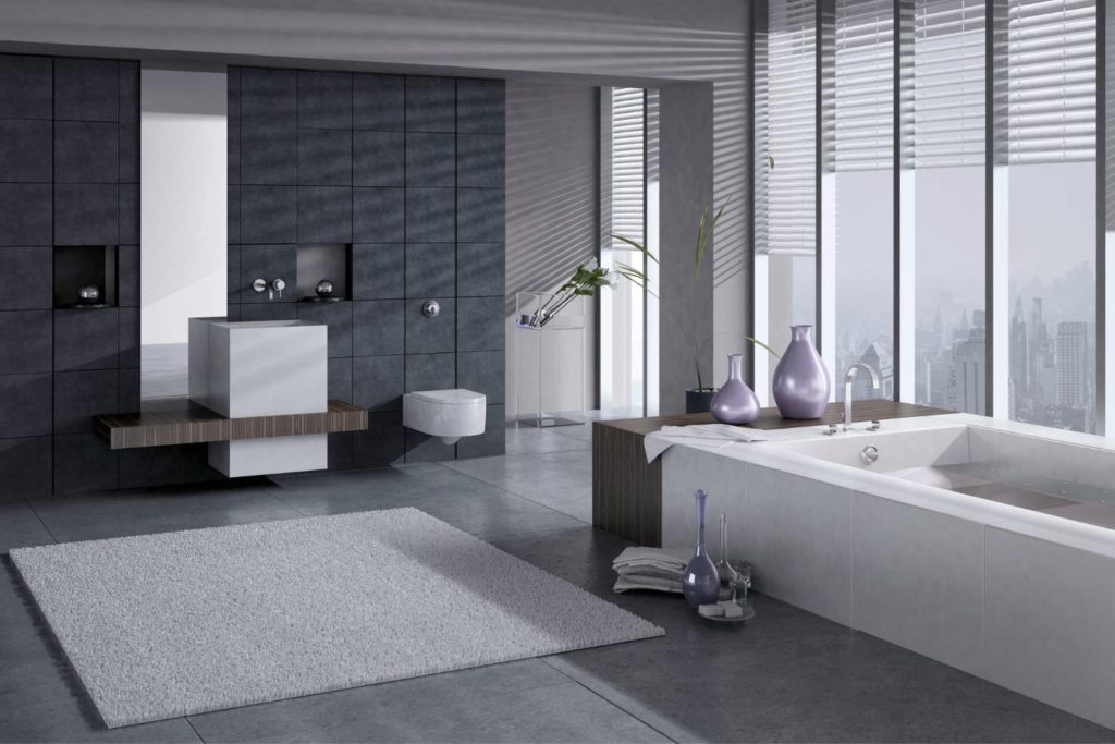 Sleek Modern Designed Bathroom