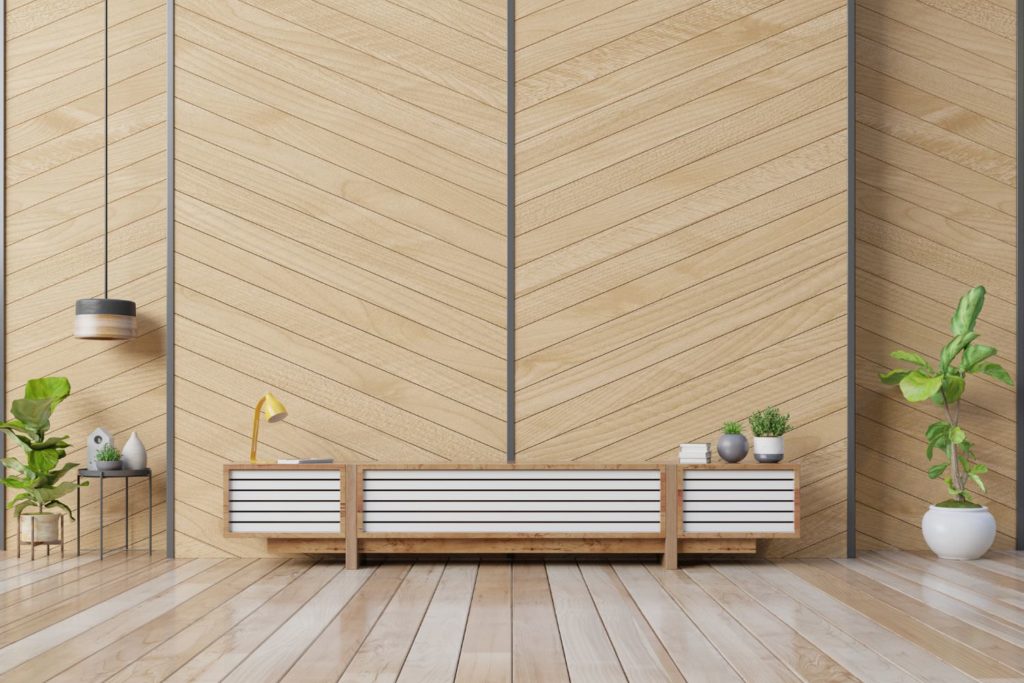 Wood shiplap wall design