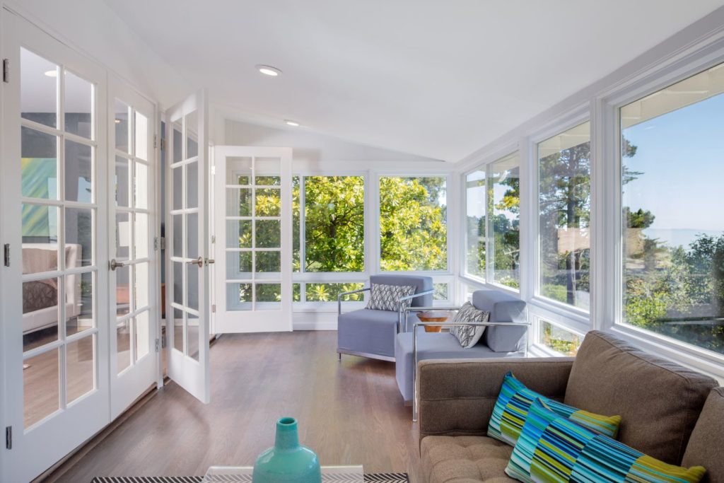 Bright Coastal Modern Porch