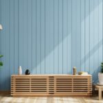 Coastal Blue Shiplap Wall