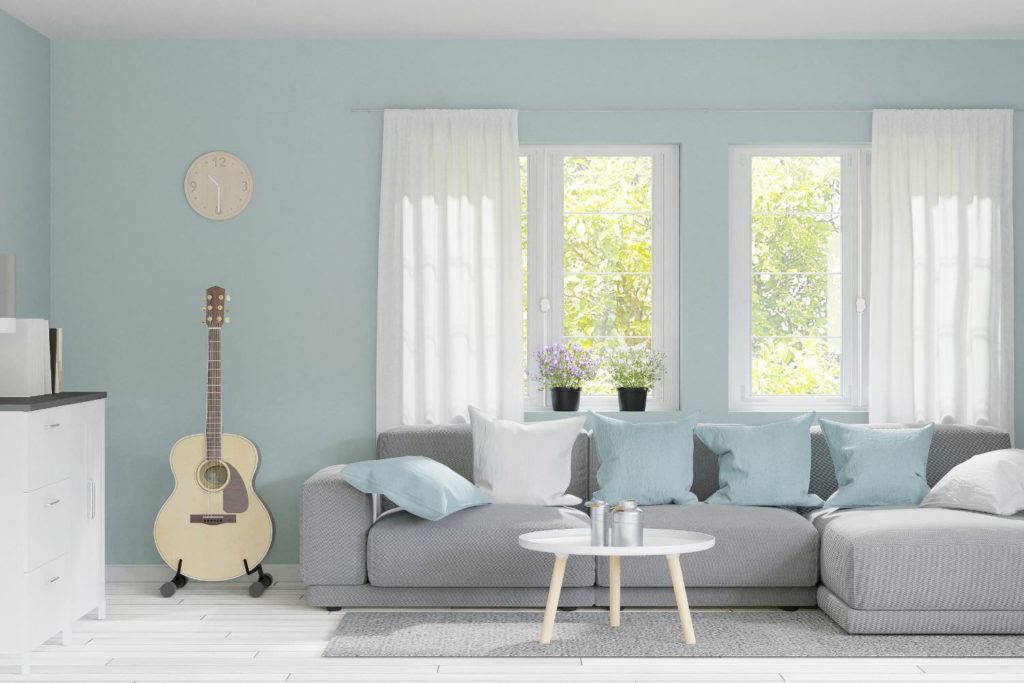 Light Blue Living Room