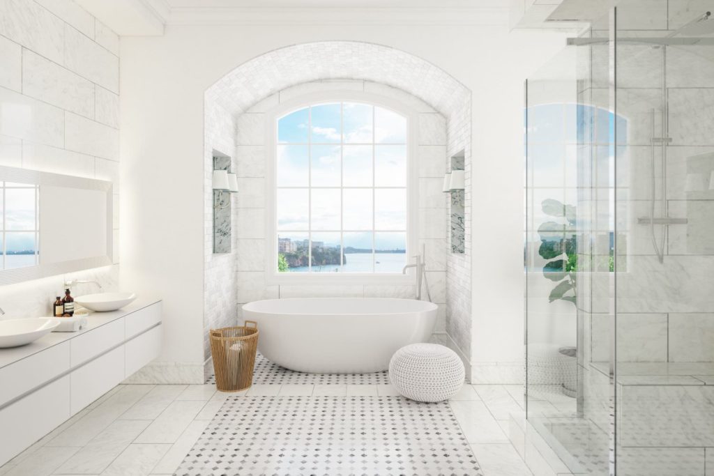 White Modern Bathroom